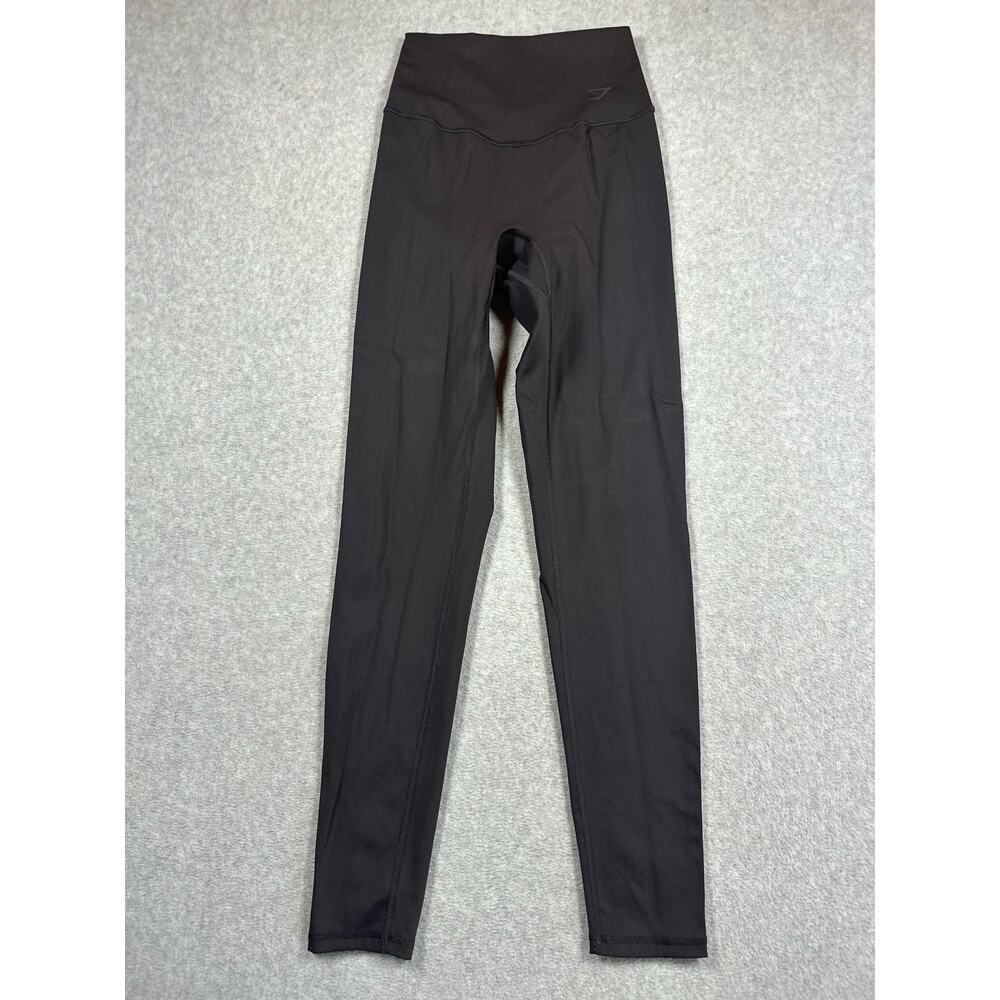 Gymshark Compression Leggings Women's X-Small Gray Stretch High Waisted Pull-On